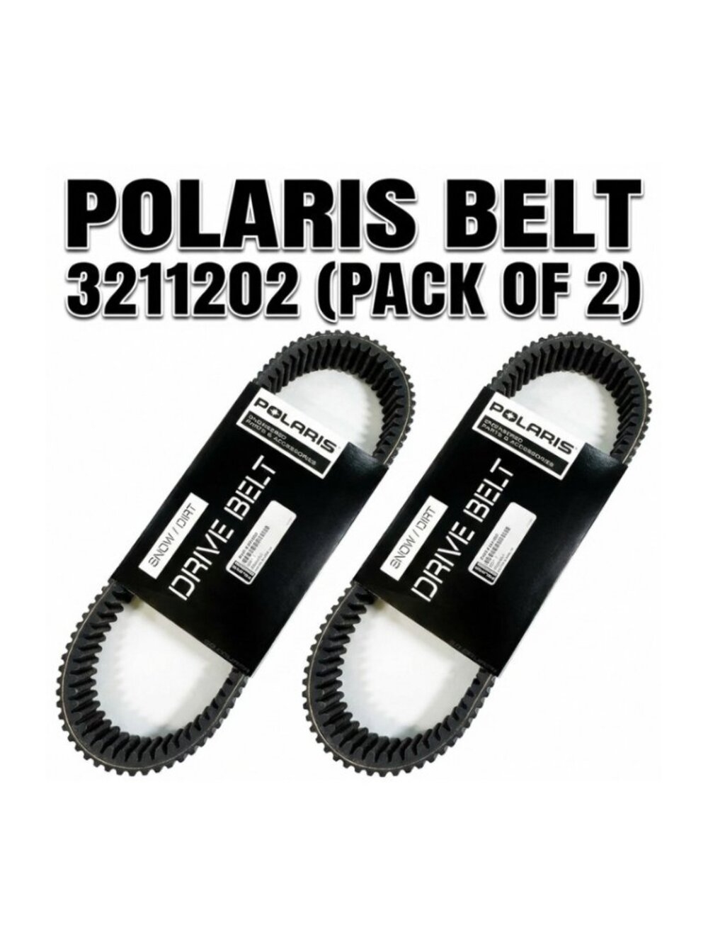 Polaris RZR Drive Belt 3211202 for Pro XP/4 Turbo S/4 Turbo R (2 Pack)
